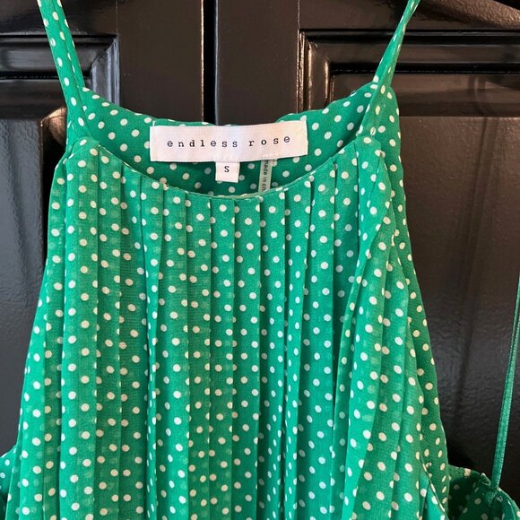 Pleated Halter Top - Polka Dot - Size Small - Picture 7 of 7